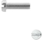  Hengeresfejű hornyolt csavar M2, 5x25 TM - 4.8 (DIN 84, horganyzott)