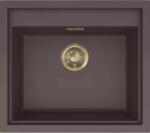 Elleci - Mosogatótálca Sintesi 105 Keratek K87 Cocoa arany tartozékokkal (LKS10587GLD)