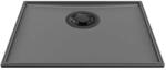 Elleci - Mosogatótálca Essenza 50 46, 2x38, 2 Keratek K99 Dark Grey fekete tartozékokkal (LKES5099BKM)