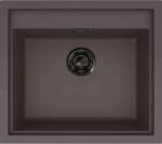 Elleci - Mosogatótálca Sintesi 105 Keratek K87 Cocoa fekete tartozékokkal (LKS10587BKM)