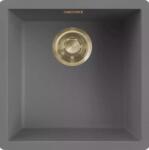 Elleci - Mosogatótálca Zen-F 102 Keratek K99 Dark Grey arany tartozékokkal (LKZ10299F01GLD)