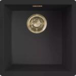 Elleci - Mosogatótálca Zen-F 102 Keratek K86 Black arany tartozékokkal (LKZ10286F01GLD)