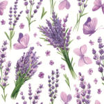 POL-MAK Levendula Violet Butterflies szalvéta 20 db-os 33x33 cm (PKK765925)