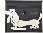  Cutie postala Vivatechnix Teckel KRO-1239, otel, dimensiune 310x360x100mm, Gri/Alb, 2 chei (KRO-1239)