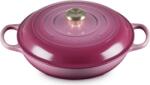 Le Creuset Oală Gourmet Signature scundă 30 cm de culoarea coacăzei (21180304394450)