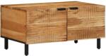 vidaXL tömör akácfa dohányzóasztal 80 x 50 x 40 cm (4017761) - pepita