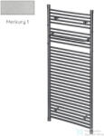 Radeco RETRO A1-400/P/KOLOR 490x445 design radiátor, MERKURY 1 (metál ezüst) színben (Radeco_RETRO_A1_400_P_KOLOR_MERKURY1)