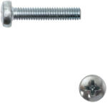  D-fejű kereszthornyú csavar M4x6 TM - 4.8 (DIN 7985, horganyzott)