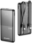 Awei P76K PowerBank 10000 mAh 22.5 W digitális kijelzővel - fekete