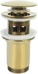 Laveo tartozékok, ClickClack típusú leeresztő dugó túlfolyóval, fényes arany, LAV-CKK_G2R3 (LAV-CKK_G2R3)