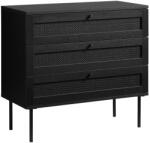 Unique Furniture Fekete alacsony komód Unique Furniture Pensacola 80 x 40 cm (UF-44631013)