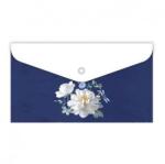 Argus virágos patentos irattartó - fekvő csekktartó - LA/4 - kék fehér virágos (BP-1641-0400)