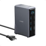 Anker USB-C Stație de andocare cu HDMI 4K PD Ethernet și conexiune 2 monitoare Negru (A83B63A1) (A83B63A1)