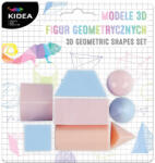 DERFORM 3D geometriai formák tanuláshoz, játékhoz, 8 db-os, pasztell színűek, Kidea (DFM-M3DFGAKA)