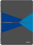 Leitz irodai jegyzetfüzet, laminált karton, hajlékony borító, A4, 90 lap, spirál, matematikai, kék (LZ46470035)