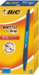 BIC Soft Feel Clic Grip kék golyóstoll, 12 db/doboz (837398)