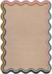 Flair Rugs Leo Scallop Border téglalap alakú szőnyeg, 160 x 230 cm, 3200 g/m2, 100% gyapjú, többszínű