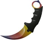 IdeallStore Karambit, Rainbow Blade, Kés, rozsdamentes acél, kék, 18.5 cm (C169-3-228)