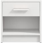 KringX Iris Éjjeliszekrény, 1 fiók, 39x28x40 cm, Fehér