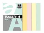 Double A színes fénymásolópapír, A4, 80 g/m2, 500 lap / csomag, 5 különböző pasztell szín (DACP-A4-080500-RAINBOW3)