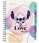Stitch Spirálfüzet, Stitch, B5, PP, 100 lap, Fehér (74975PTR)