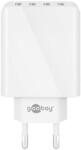 Goobay USB tápegység, 5V/3A, 4 USB port, fehér (PSUP-W43001WE-GBAY)