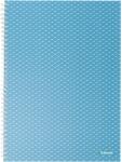 Esselte Colour'Breeze irodai jegyzetfüzet, karton, újrahasznosítható, A4, 80 lapos, spirál, dictando, kék (ES628481)