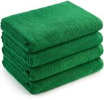H Hotel Supplier 4 db Hotel Supplier törölköző szett, 70x140 cm, 100% pamut, 600 GSM, zöld (4P4x70x140-600-Verde)