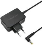 Qoltec Hálózati adapter tépőzárral a kábelszervezéshez, Qoltec, 52407, Teljesítmény: 45 W, Kimeneti feszültség: 19 V, Kimeneti áram: 2, 37 A, Csatlakozó: 5, 5 * 2, 1 mm, Méretek: 79 x 90 x 25 mm, Fekete (524