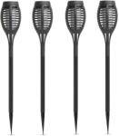 Garden of Eden 11262B Napelemes kerti LED lámpa, 4 db, láng utánzat modell, 1 x AA 1, 2 V Ni-MH 600 mAh akkumulátor, 48 cm