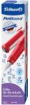 Pelikan Pelikano toll, M író, Ergonomikus fogantyú, Jobbkezesek számára, 1 db nagy kék töltet, Piros szín, Karton dobozban (824460)