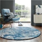 Flair Rugs Wonderlust kerek szőnyeg, 160 x 160 cm, 2250 g/m2, 100% polipropilén, sötétkék