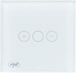 PNI SafeHome DIM101 egyszerű kapcsoló érintéssel és fényerő-szabályzóval, 1X700W, feszültség alatt, nulla nélkül, üveg, fehér (PNI-DIM101)