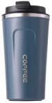 Welora Thermos Bögre Coffee Welora®, Űrtartalom 510 ml, Kávéhoz vagy más italokhoz, Rozsdamentes acél, Hordozható, Dupla falú, Modern Design, Prémium Minőség, Szürke (termos_gri)