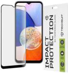 Techsuit Fólia Samsung Galaxy A14 4G / A14 5G telefonhoz, Techsuit 111D teljes burkolat / teljes ragasztós üveg, fekete (OMKF2311484)