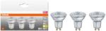 OSRAM Base PAR16 LED izzó szett, 3 db, GU10, 4.3W (50W), 350 lumen, 2700K