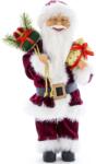 Kring Mikulás figura, 45 cm, ajándéktáskával és köpennyel Piros, sötétpiros (CK616-P050)