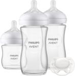 Philips Natural Response SCD878/11 újszülött szett, az anyamellhez hasonlóan működő cumi, szivárgásmentes cumi, 3 üvegpalack, ultrapuha cumi 0-6 hónapos korig (SCD878/11)