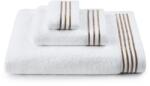 H Hotel Supplier 3 db-os hímzett törölközőkészlet H Hotel Supplier, 33x33cm, 41x76 cm, 69x147 cm, 100% pamut, 700 GSM, bézs (3PBros-Bej)