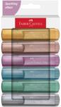 Faber-Castell Szövegkiemelő filc, Faber-Castell 2024, fém, kartondoboz, 6 db/készlet (FC254676)
