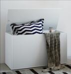 ASARO Bendola tárolópad, 85x42x46 cm, soft close, fehér