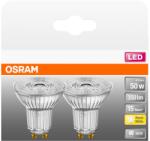 OSRAM 2 db LED izzó készlet OSRAM Base PAR16 50, GU10, 4, 3W (50W), 350 lm, meleg fény (2700K)