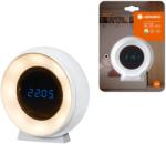 OSRAM RGB LED éjszakai lámpa digitális órával, 0, 3 W, 5 lm, fehér és színes fény, USB, elemmel, fehér