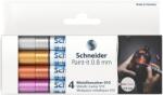 Schneider Paint-It 010 Metál filctoll készlet, 4 db, 0, 8 mm méret