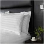 H Hotel Supplier Hotel Szállító párnahuzat szett, damaszt szövet, 165 GSM, 250 TC, csíkszélesség 2, 7 cm, 50 x 70 cm, fehér, 2 db