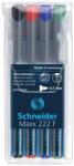 Schneider 222 marker, 0.7 mm, 4 db / csomag