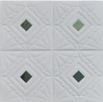 DEGRETS Tapéta DEGRETS 99233 Öntapadós 3D Tapéta rombusz fehér-arany, Méret: 70cm x 70cm x 8mm (99233)