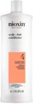 Nioxin Professzionális erősítő hajkondicionáló, töredezés ellen, Nioxin System 4 Scalp + Hair festett vagy sérült hajra, 1 l
