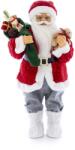 Kring Mikulás figura, mackóval és zsákkal, 60cm (CK606-P163)