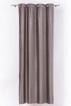 Mendola Interior Casal gyűrűs függöny, 140 x 260 cm, 100% poliészter, szürke